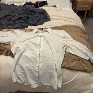 Lululemon Athletica White Dress Shirt